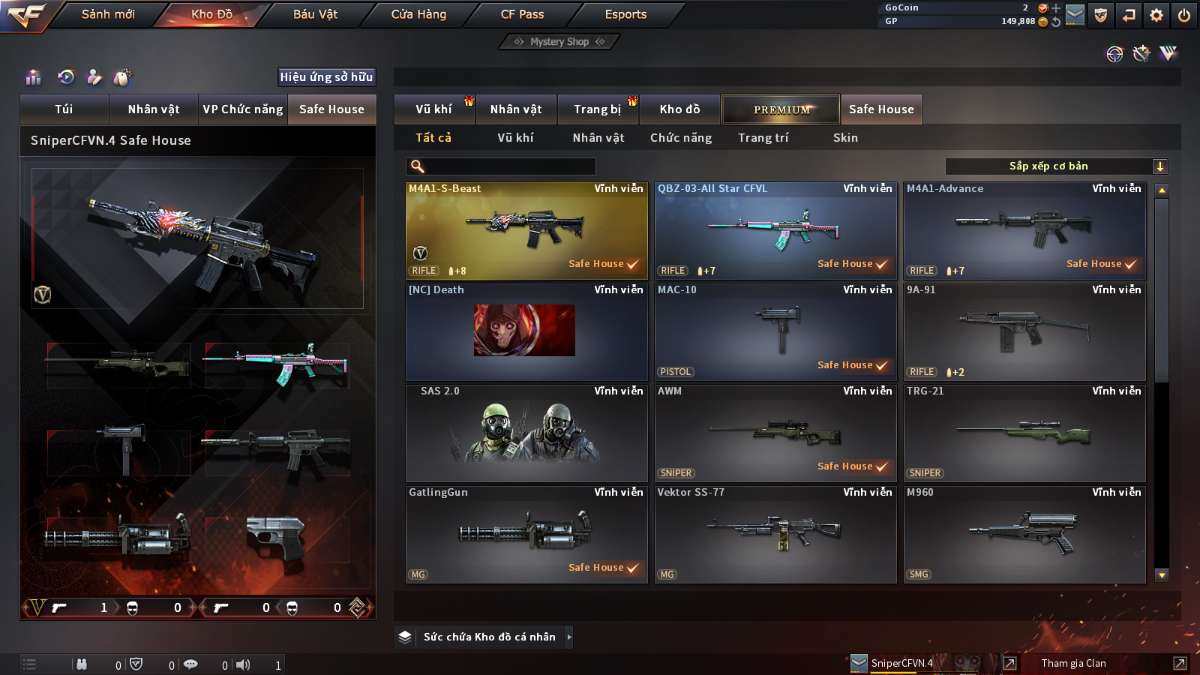 shop acc cf uy tin gia re